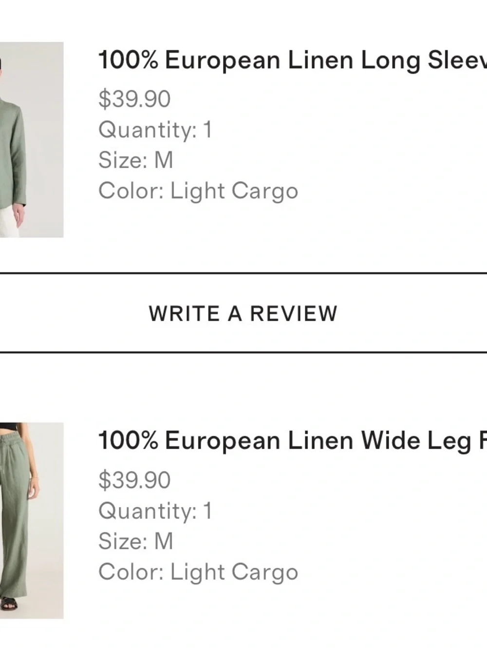 Quince Women’s Linen Pants in Sage Green